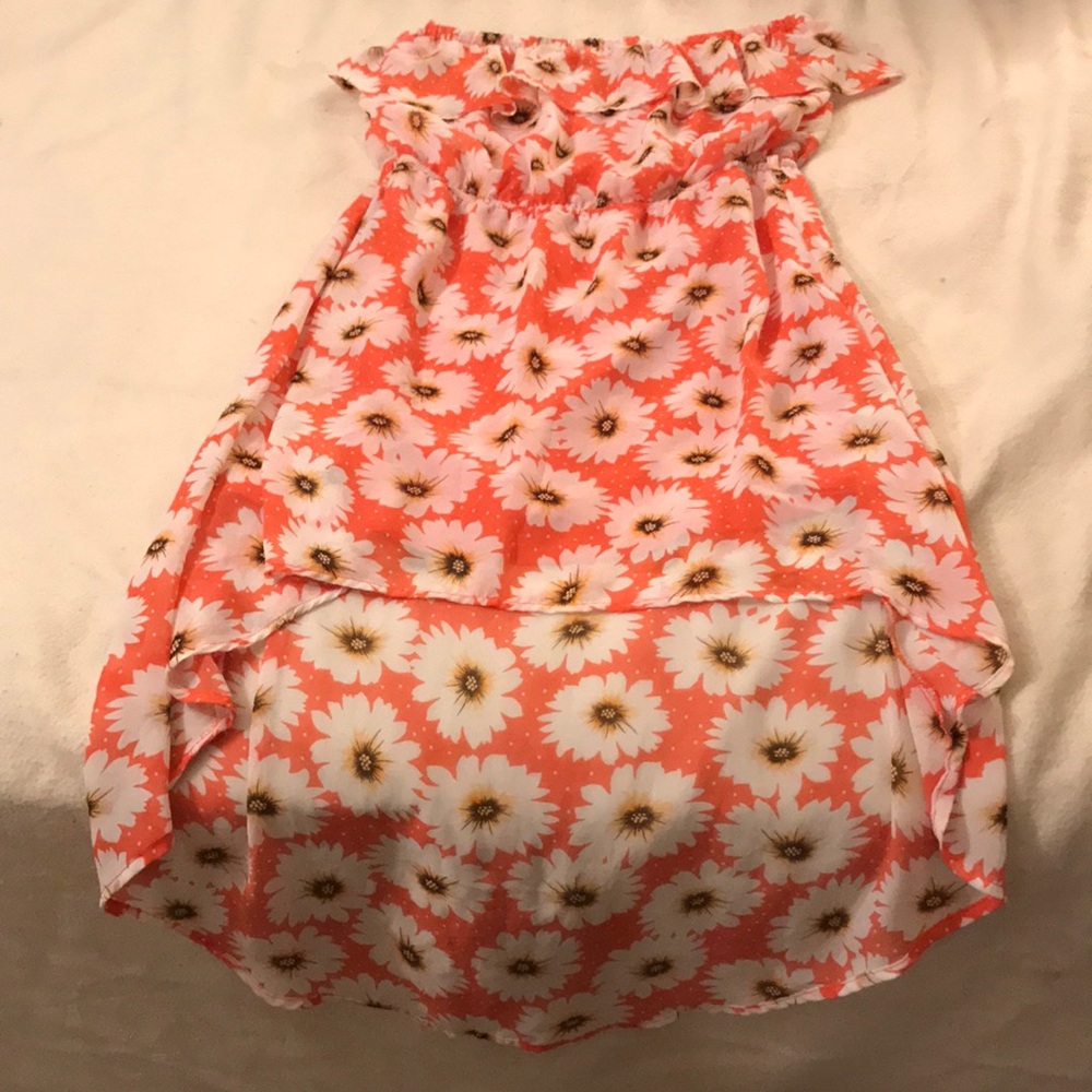 Size large love strapless dress